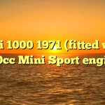 Mini 1000 1971 (fitted with 1310cc Mini Sport engine)