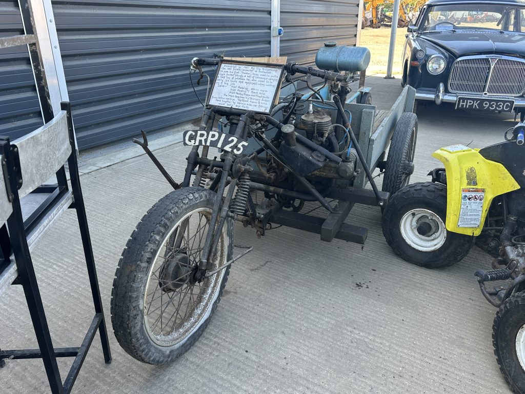 three wheel trike at auction yard