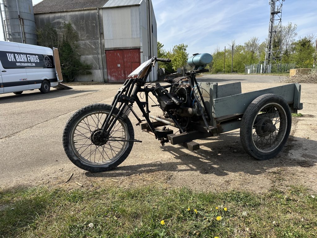 1951 estate-built three wheel trike front left view
