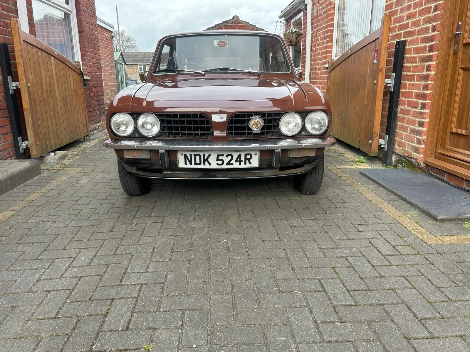 Triumph Dolomite 1500HL project car front view classic saloon