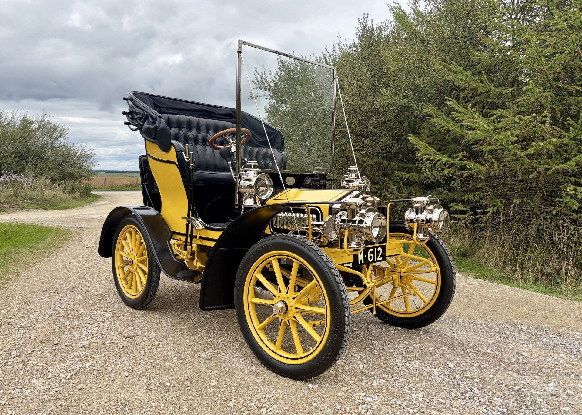 Restored 1904 Rolls-Royce 10 HP in Primrose Yellow, finalist in the 2026 Royal Automobile Club Historic Awards