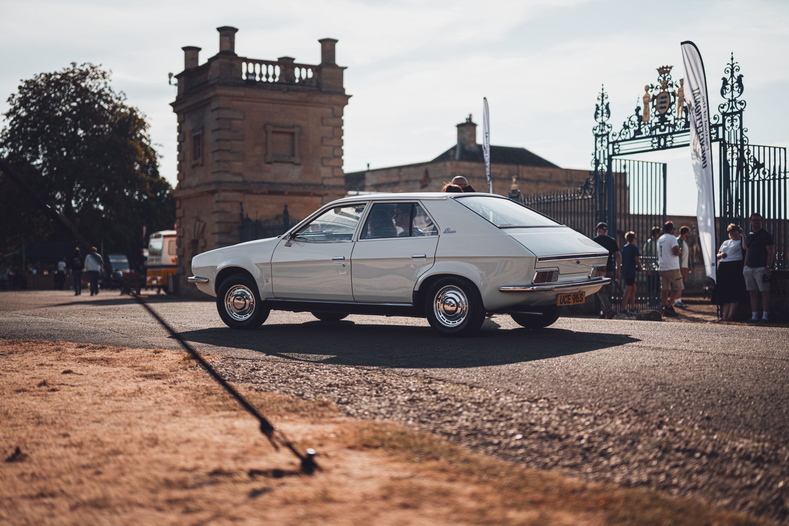 White Austin Princess at Hagerty's Festival of the Unexceptional at Grimsthorpe Castle