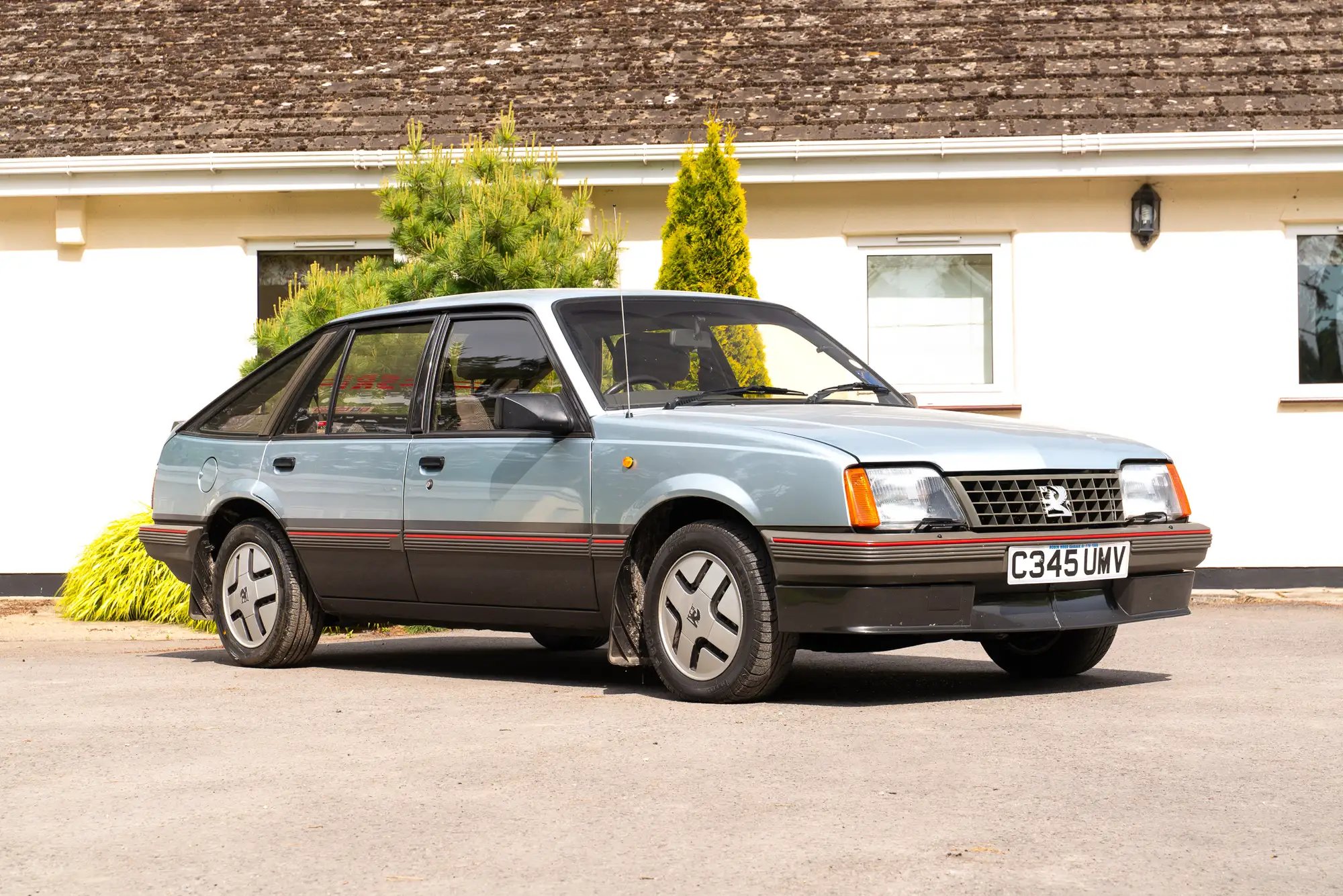 1986 Vauxhall Cavalier SRi in Astral Silver and Anthracite, registration C345 UMV, at Classic Car Auctions