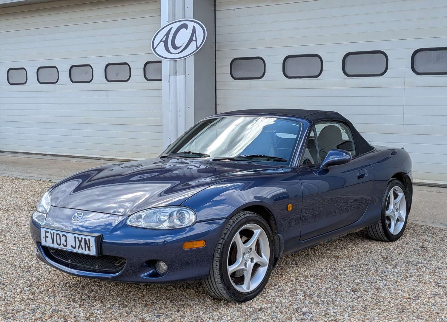 2003 Mazda MX-5 S-VT Sport in Supreme Blue offered at Anglia Car Auctions in September 2026