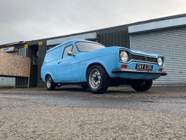 Bright blue 1969 Ford Escort Mk1 6cwt van offered at Morris Leslie's November 2026 classic vehicle auction